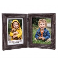 Двойна Фото Рамка Графитно Сиво и Винтидж 10×15 И 13×18 см
