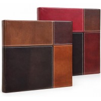Кожен Фото Албум За 200 Снимки 10x15 См В Кафяво И Червено
