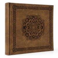 Кожен Фото Албум За 200 Снимки 10x15 См С Орнаментен Ретро Дизайн