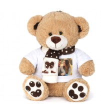 Плюшено Мече С Тениска Със Снимка -30 См.