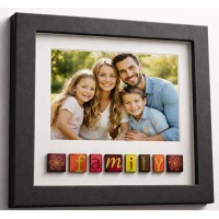 Семейна Фото Рамка Family От Дърво За Снимка 10 Х 15 См Тъмно Кафява Семейна Фото Рамка Family От Дърво За Снимка 10 Х 15 См Тъмно Кафява