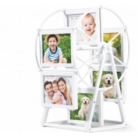 Въртяща Фото Рамка Карусел За 12 Снимки – Бял Декоративен Дизайн Въртяща Фото Рамка Карусел За 12 Снимки – Бял Декоративен Дизайн