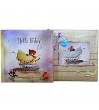 Бебешки Фото Албум Hello Baby За 200 Снимки 22x22 См С Джобове