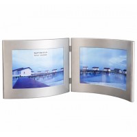 Метална Сребриста Фото Рамка За 2 Снимки 9x13 / 10x15 / 13x18