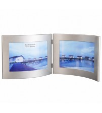 Метална Сребриста Фото Рамка За 2 Снимки 9x13 / 10x15 / 13x18 Метална Сребриста Фото Рамка За 2 Снимки 9x13 / 10x15 / 13x18