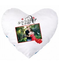 Възглавница Сърце Със Снимка 37x37 См Персонализиран Подарък